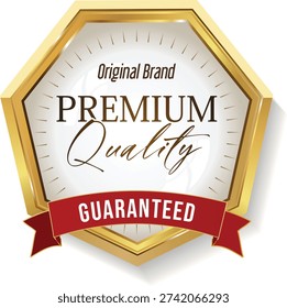 A premium quality guarantee badge showcasing the original brand's commitment to excellence.