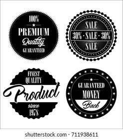 Premium Quality and Guarantee Labels