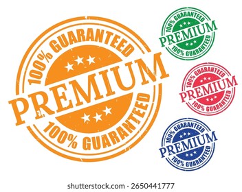 Premium Quality Guarantee Seal Branding stamp Marketing Asset