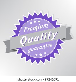 Premium quality guarantee stamp