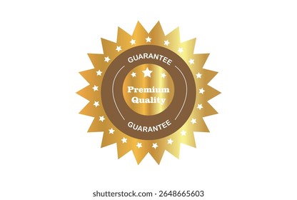 Premium Quality Guarantee stamp, illustration , label premium quality vector art logo