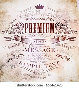 Premium Quality, Guarantee   typography design Vector