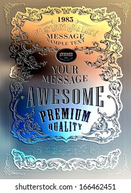Premium Quality, Guarantee  typography design