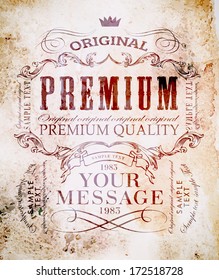 Premium Quality, Guarantee   typography design Vector