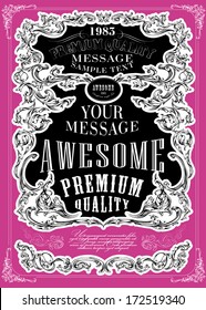 Premium Quality, Guarantee  typography design