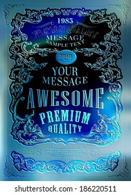 Premium Quality, Guarantee   typography design Vector