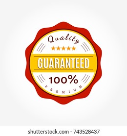 Premium quality guaranteed 100% vector label.