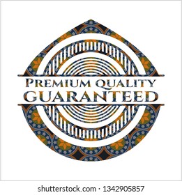 Premium Quality Guaranteed arabic badge. Arabesque decoration.