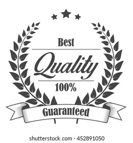 Premium quality and guaranteed badge