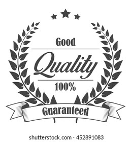 Premium quality and guaranteed badge