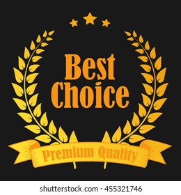 Premium quality and guaranteed badge