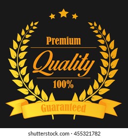 Premium quality and guaranteed badge
