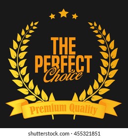 Premium quality and guaranteed badge