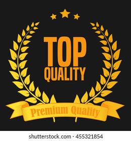 Premium quality and guaranteed badge
