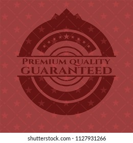 Premium Quality Guaranteed red emblem. Retro