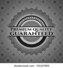 Premium Quality Guaranteed retro style black emblem