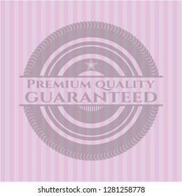 Premium Quality Guaranteed vintage pink emblem
