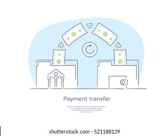 Premium Quality Hand drawn Line Icon And Concept Set: People sending and receiving money, Banking folder