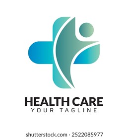 Premium Quality healthcare medical abstract modern minimalist 3d colorful logo design template