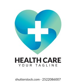 Premium Quality healthcare medical abstract modern minimalist 3d colorful logo design template