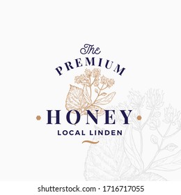 Premium Quality Honey Sign, Symbol or Logo Template. 