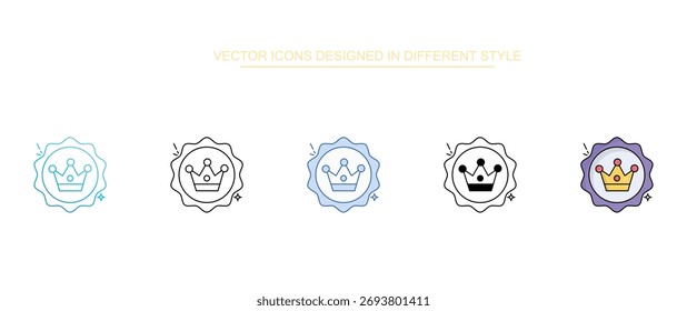 Diseño de icono de calidad de Premium con fondo blanco Ilustración de stock