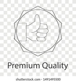 Premium quality icon on transparency back ground. Line vector illustration for website.