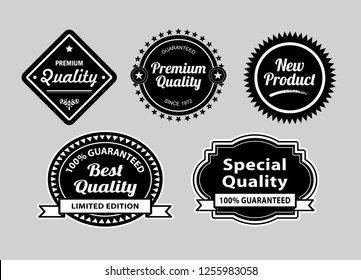 Premium quality label badges. Good use for badge, symbol, sticker, or any design you want. 