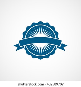 Premium Quality Label Blue Flat Icon On White Background