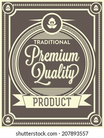 Premium Quality Label Design Template
