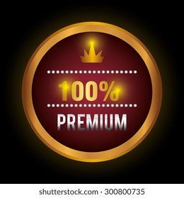 Premium quality label design, vector illustration eps 10.