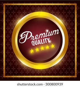 Premium quality label design, vector illustration eps 10.
