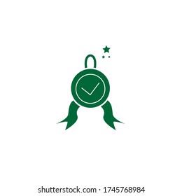 Premium quality label flat icon on white background