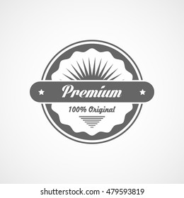 Premium Quality Label Flat Icon On White Background