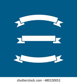 Premium Quality Label Flat Icon On Blue Background