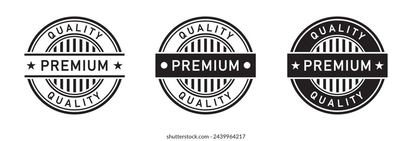 Premium quality label icon, vector illustration