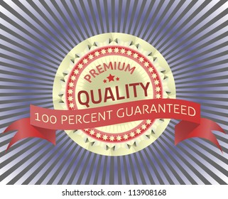 Premium Quality Label with origami. eps 10