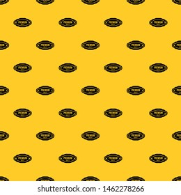 Premium quality label pattern seamless vector repeat geometric yellow for any design