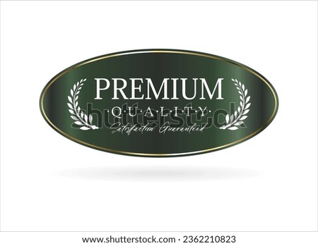 Premium quality label retro design vector collection 