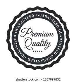 Signo de etiqueta de calidad premium. EPS10 de ilustración vectorial