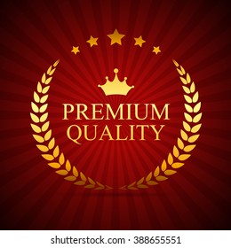 Premium Quality Label Vector Illustration EPS10