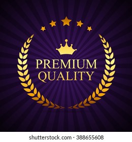 Premium Quality Label Vector Illustration EPS10