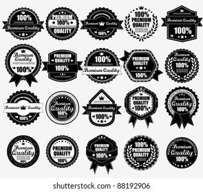 Premium Quality Labels Collection WIth Retro Vintage Design