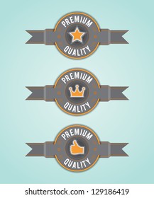 Premium Quality labels. EPS10.