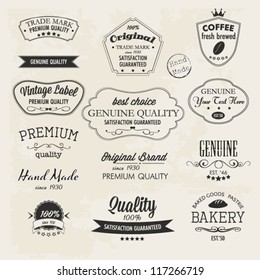 Premium Quality labels Guaranteed, Coffee Bakery Hand made and Genuine labels