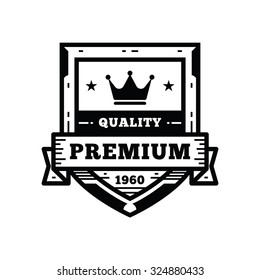 Premium Quality Labels with retro vintage styled design