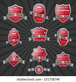 Premium quality labels set 8
