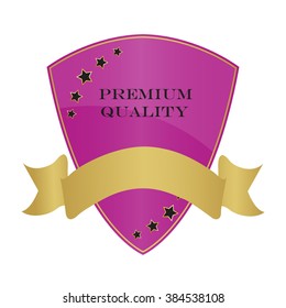 Premium quality labels. Vector.