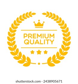 Premium Quality Laurel Wreath Label