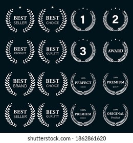 Premium quality laurel wreath, set